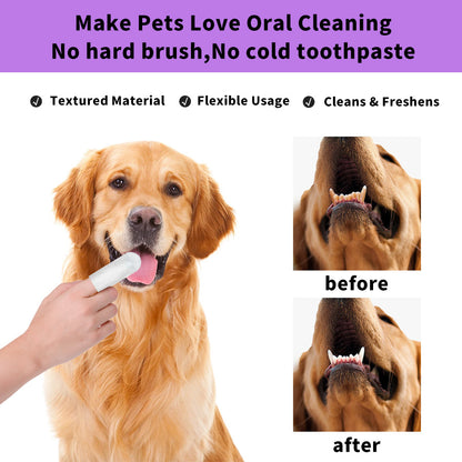 Pet Dental Care Finger Wipes