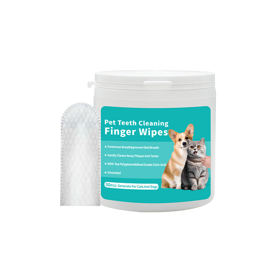 Pet Dental Care Finger Wipes